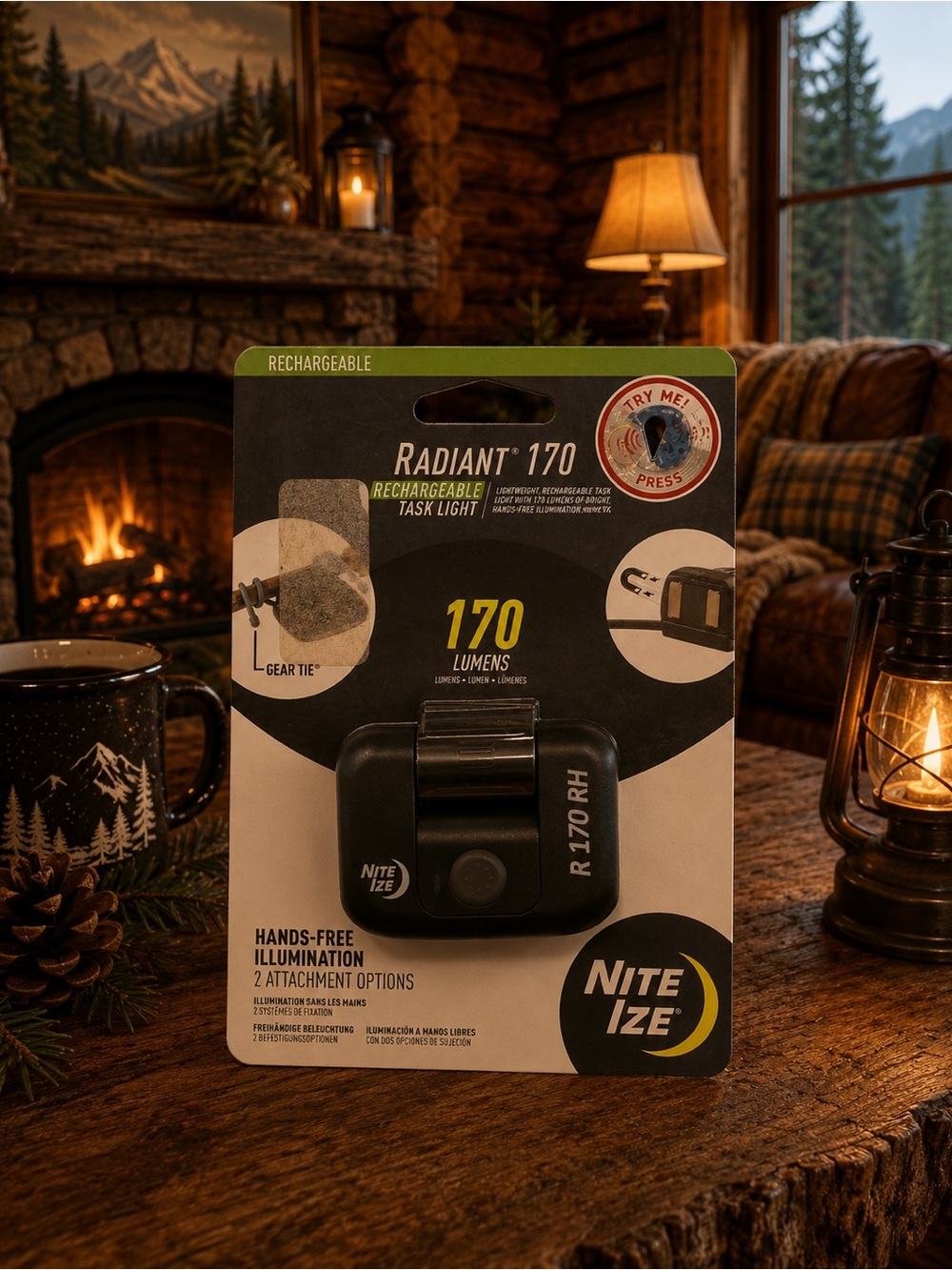 Nite Ize Radiant 170 Rechargeable Task Light — Black